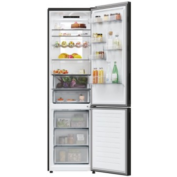 Candy Ψυγειοκαταψύκτης 409lt NoFrost Υ205xΠ59.5xΒ66.7εκ. Μαύρος CNCQ4T620EB